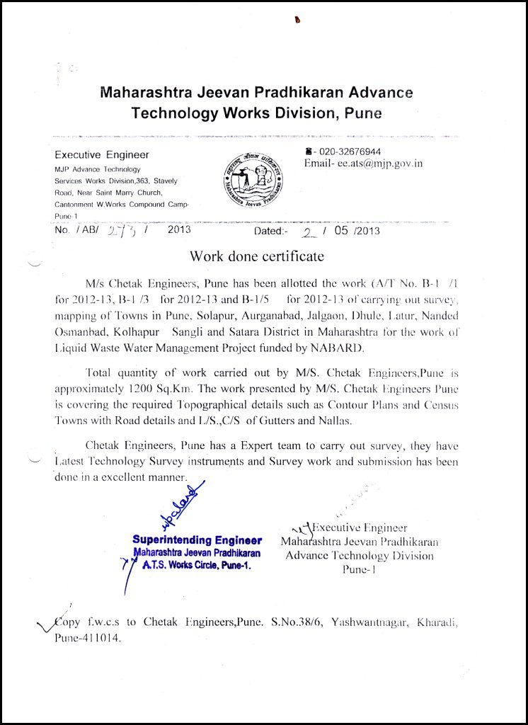 Happy client feedback Chetak Engineers 1